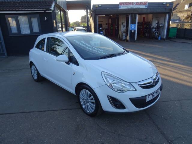 Vauxhall Corsa 1.2 Energy 3dr [AC] IDEAL FIRST CAR Hatchback Petrol White
