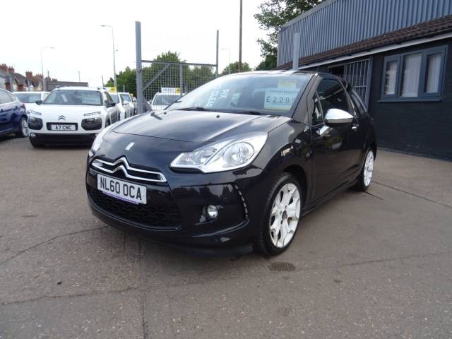 Citroen DS3 1.6 HDi Black 3dr LOW TAX Hatchback Diesel Black