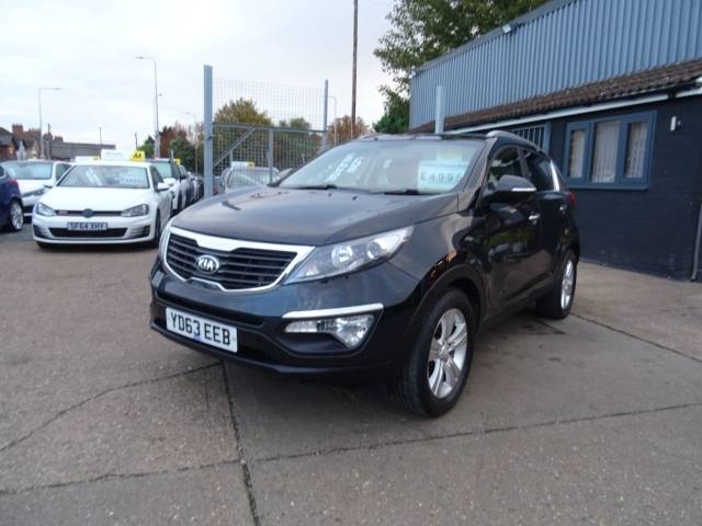 Kia Sportage 1.7 CRDi ISG 2 5dr SERVICE HISTORY Estate Diesel Black