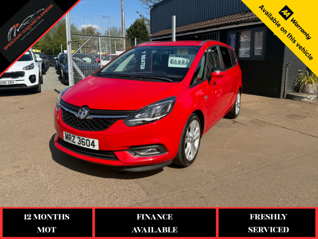 Vauxhall Zafira 1.4T SRi Nav 5dr MPV Petrol Red